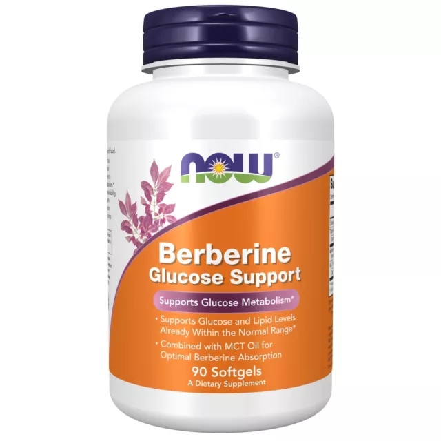 Now Foods Berbérine Glucose Support 90 Gélule, Supports Glucose Métabolisme