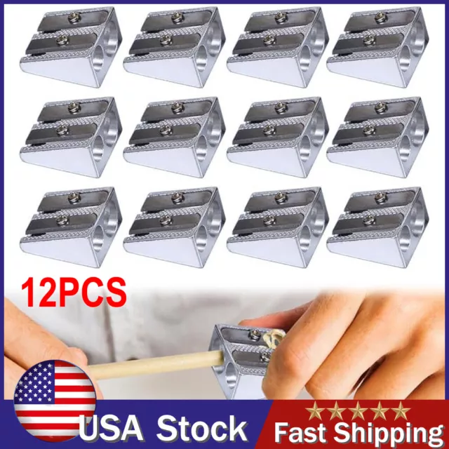 12PCS Magnesium Pencil Sharpener Survival,Metal Sharpener Survival US