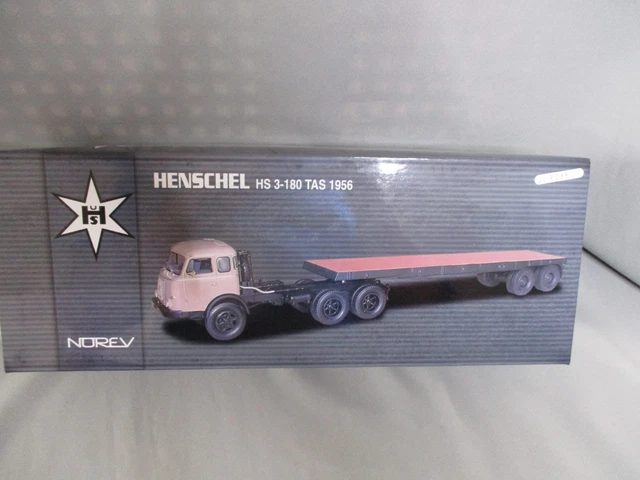 NOREV 1/43 HENSCHEL HS3 -180 TAS semi plateau 3551098205619