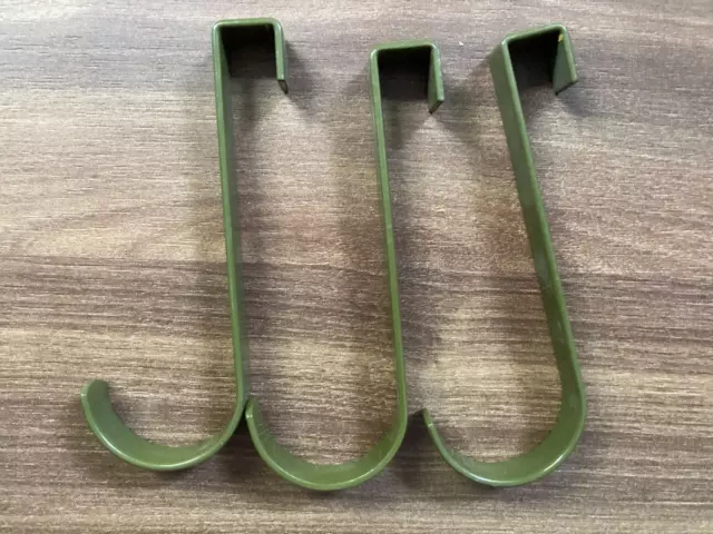 3x Pcs Arne Jacobsen Original RARE Vola Green Robe Hooks 1960s Danish MCM Design