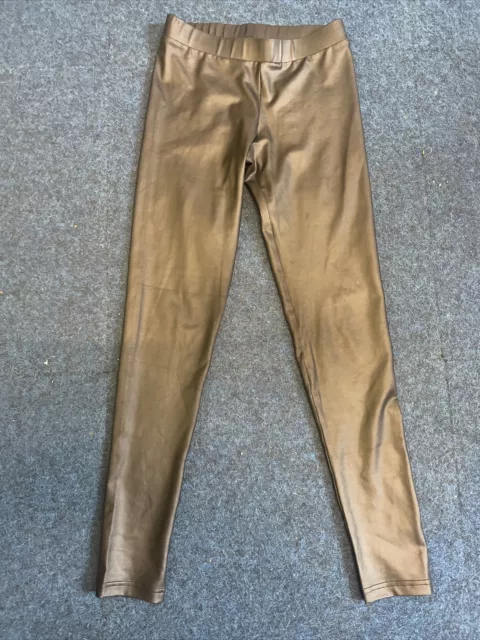 CALZEDONIA THERMAL LEATHER Effect Leggings Uk Size small £19.00