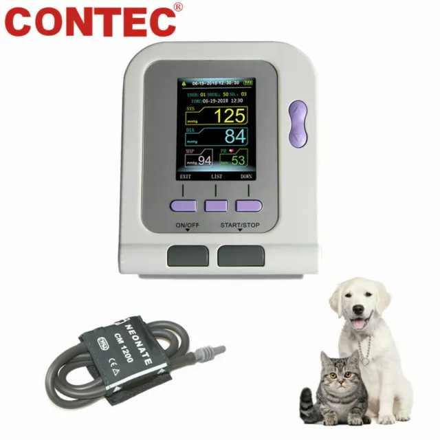 Digitales Veterinär-Blutdruckmessgerät, NIBP-Gerät für Hund / Katze / Haustier
