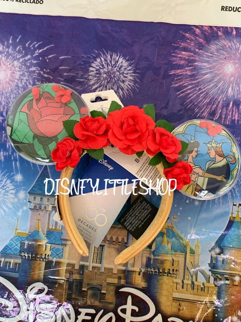 Disney Parks 100 Years Decades 1990's Beauty & The Beast Ear Headband NEW