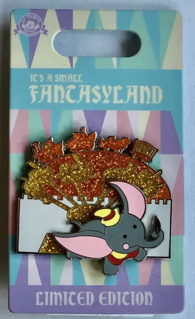 Disneyland It's A Small Fantasyland Dumbo The Flying Elephant Pin LE 1750