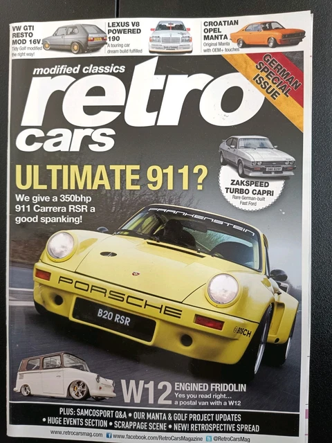 RETRO CARS MAGAZINE - Retro German Special Issue - Porsche Capri Opel ...