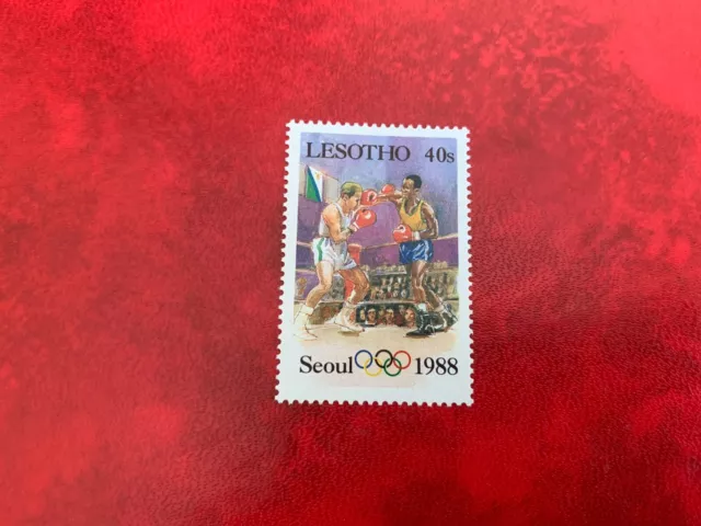 LESOTHO 1987 MNH OLYMPIC SPORTS SEOUL BOXING - 40s