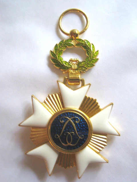 Belle Medaille Belgique Ordre De La Couronne (Sans Ruban) Etat Neuf