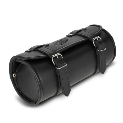 Choppers Borsa Barilotto Rigido Porta Attrezzi Forcella Moto Custom Chopper Nero 