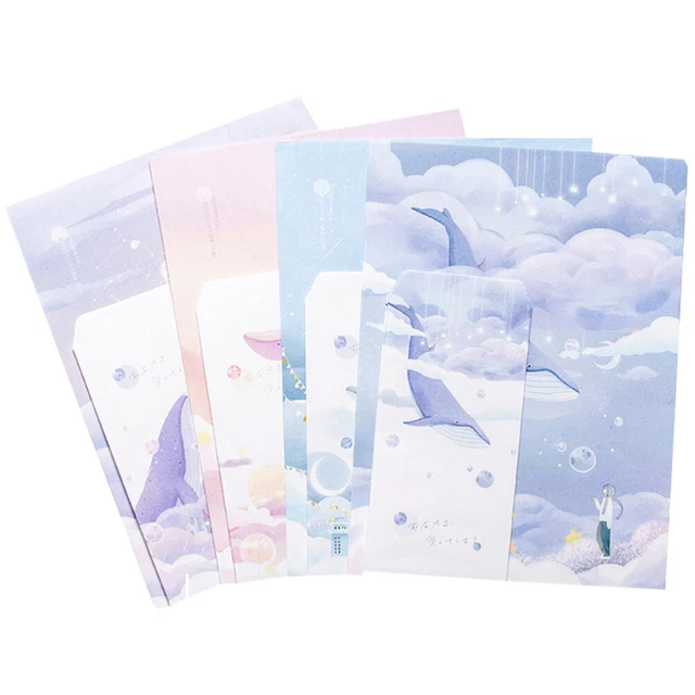 4 Sets Frische Stil Hinweis Papier Geschenk Papier Stationären