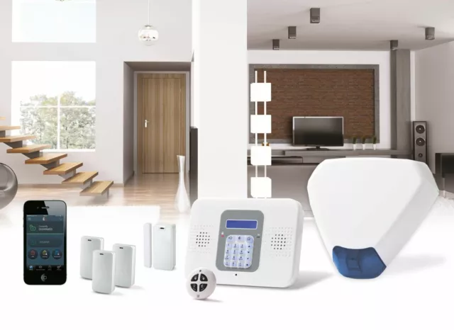 SecuPlace Risco ELKITW2GTRI Kit allarme antifurto wireless Wifi + GSM + app per smartphone