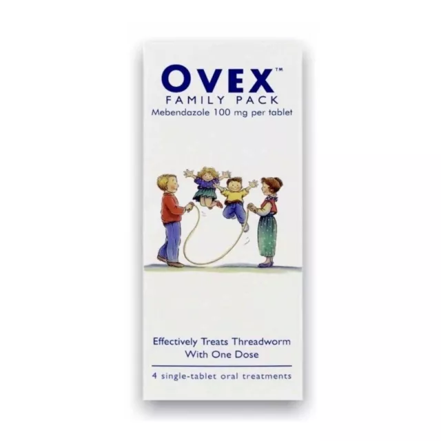 Ovex Family Pack Threadworms Treatment Tablets - 4 Tablets