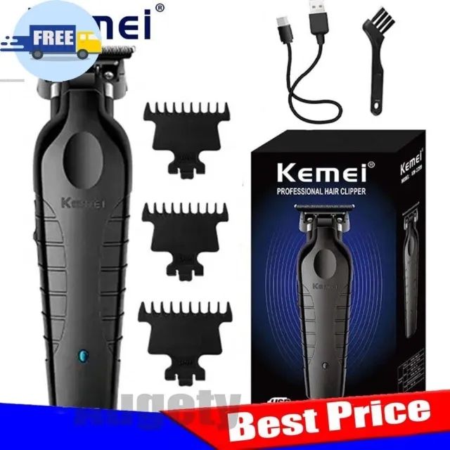 Kemei Cordless Hair Clipper Electric Hair Clipper Zero Gap Trimmer HairCut 2299