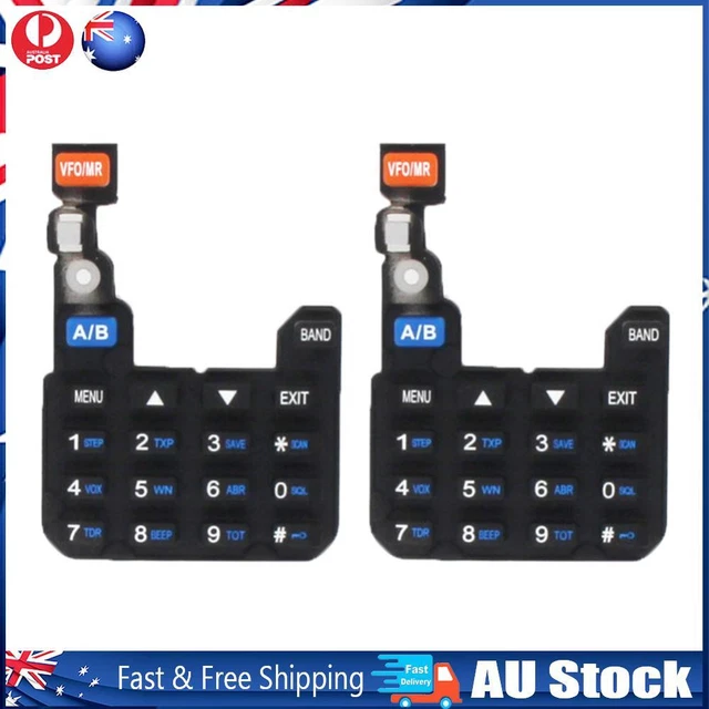2pcs Keypad Keyboard Replacement Two Way Radio Keyboard for Baofeng UV-5R UV-5RA