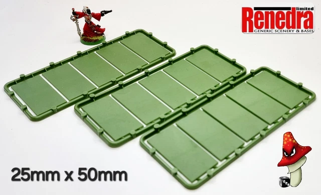 100 Bases Rondes En Plastique 25mm - Pour Figurines Wargames Et Jeux De Plateau - Neuf