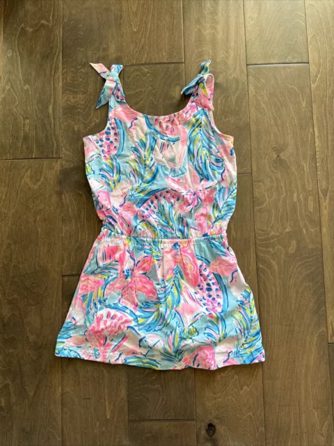 Lilly Pulitzer Girls Sundari Romper Gimme The Juice Size Small 4-5