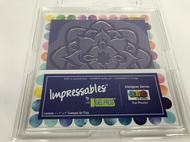 Impresionables By Gel Press Designer Series Jenstarr Studio Rose Mandala