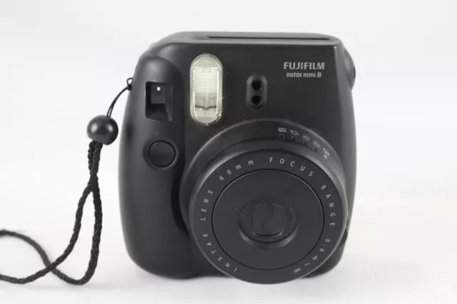 Black Fujifilm Instax Mini 8 INSTANT FILM CAMERA - WORKING