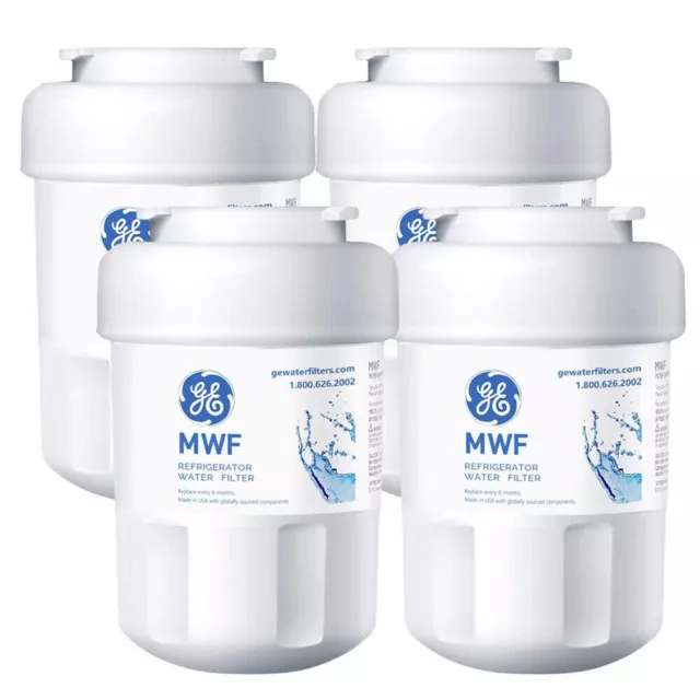 4 pcs New Genuine for GE MWF MWFP GWF 46-9991 Smartwater Fridge Water Filter