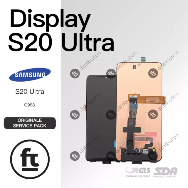 Samsung Display S20 Ultra G988 Originale Service No Frame Touch Schermo