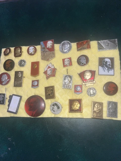 COMMUNIST Leader VLADIMIR LENIN Head BADGE COLLECTION