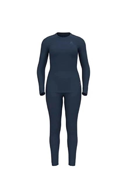 Odlo Womens Sports Training Fitness Gym Performance Set Baselayer Set Size Small