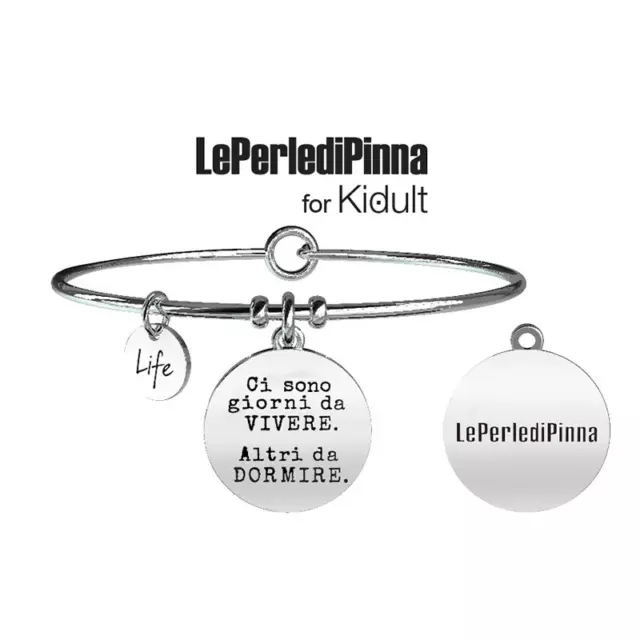 Kidult bracciale Donna Irony Ci sono giorni da VlVERE. Altri da DORMlRE  731010