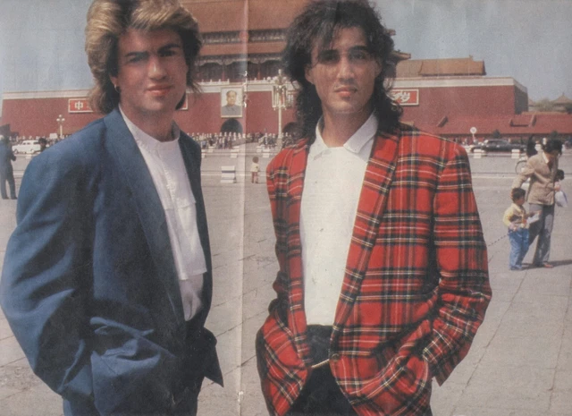 Wham George Michael Andrew Ridgeley Poster Bravo DinA3 Doppelseite wie NEU