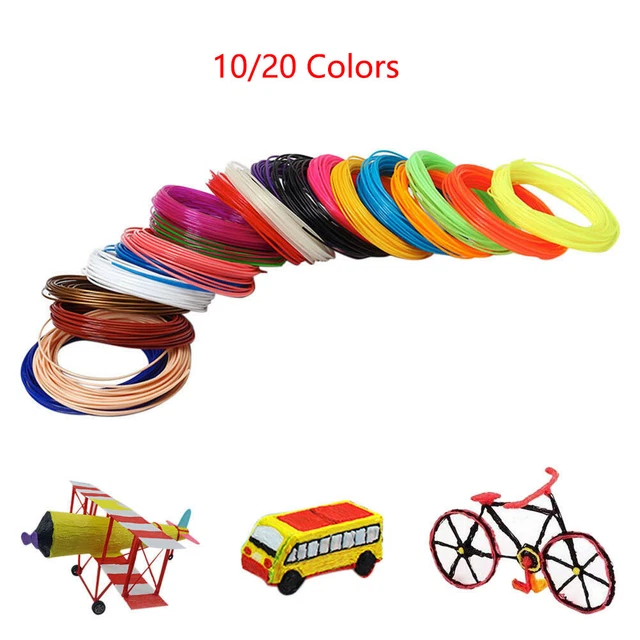 5M 3D PEN Filament ABS/PLA 1.75mm Plastic Rubber Printing Filaments ...
