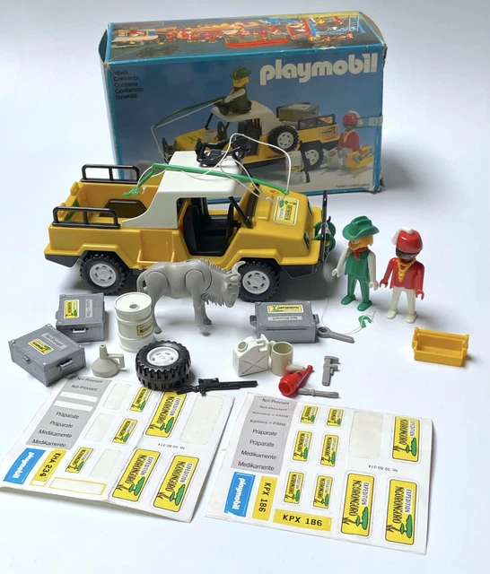 Pièce Playmobil Vintage Essieu Avant Jeep Safari - Compatible Avec Plusieurs Sets, Occasion, Parfait Pour Collectionneurs