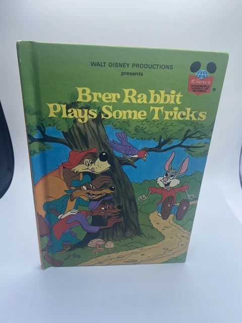 BRER RABBIT PLAYS SOME TRICKS Hard cover;Walt Disney; 1982; uncle Remus ...