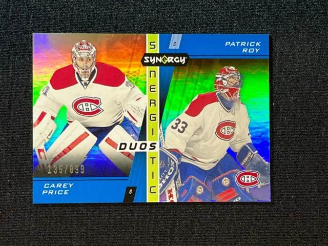 Carey Price Patrick Roy 2021-22 Upper Deck Synergy Synergistic Duos #135/899