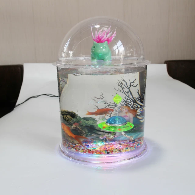 Wall Mount Acrylic Plexiglass Fish Bowl Hanging Aquarium Tank Betta Fish 9
