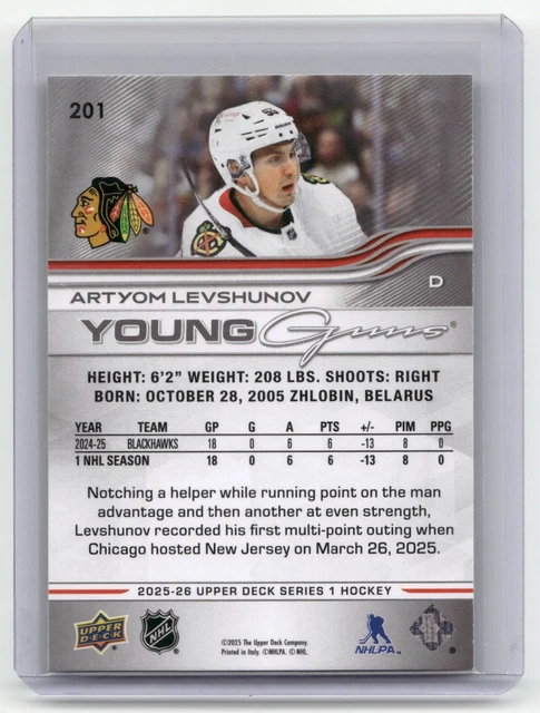 thumbnail interactive-video image 1 of 2025-26 Upper Deck Hockey Series 1 – Young Guns (#201-250) – You Pick From List! 1 of 3
