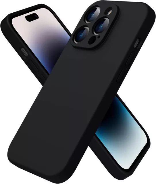 Pour Apple Iphone 14 PRO MAX Coque Arrière Etui Gel Silicone Tpu NOIR