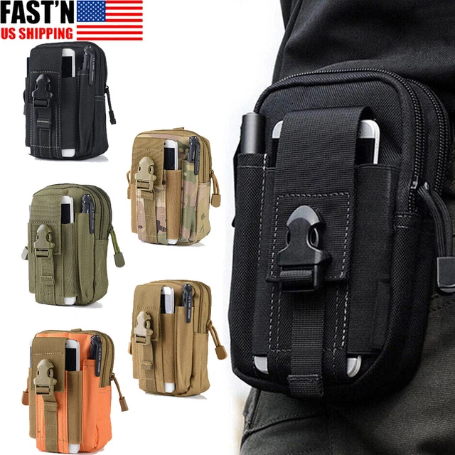 Universal Tactical Military Molle Cell Phone Holster Pouch Waist Pack Belt Bag