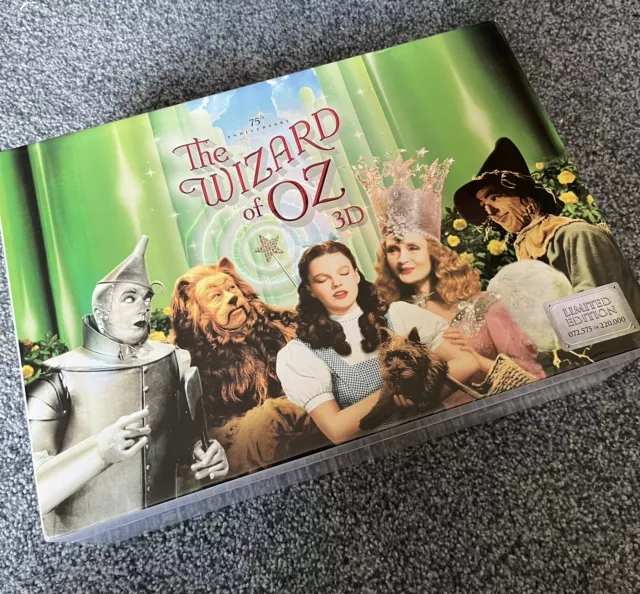 The Wizard of Oz: 75th Anniversary Collectors Blu-ray dvd box set 3D 2013