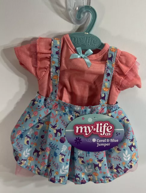 My Life As Coral & Blue Jumper Outfit for 18" Doll NEW