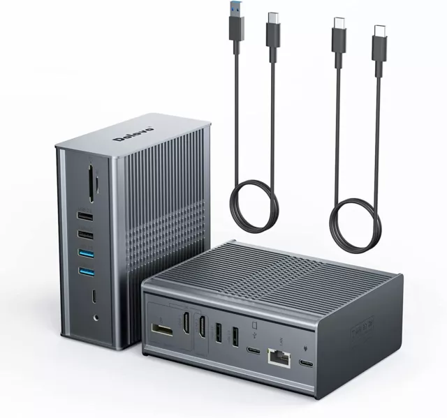 USB C Laptop Computer Docking Station, 5K Display, HDMI, SD Card, Ethernet LAN