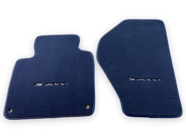 Floor Mats For Honda S2000 Dark Blue Carpets With White S2000 Logo AUTOWIN