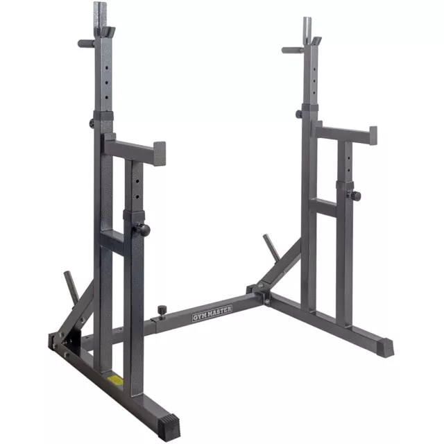 GYM MASTER Adjustable Squat Rack Weight Lifting Stand Cage Power Bench Press