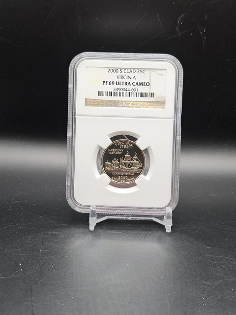 2000-S VIRGINIA STATE Quarter NGC PF69 Ultra Cameo Proof 25C