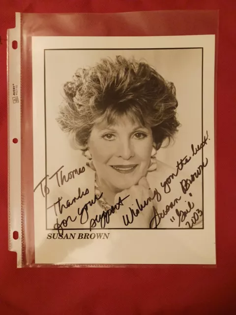 Personalized Signed Susan Brown Photo