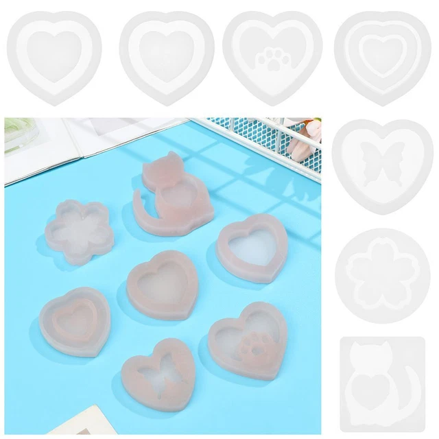 Gieß werkzeuge Harz Liebe Herz Schimmel DIY Schlüssel bund Silikon form