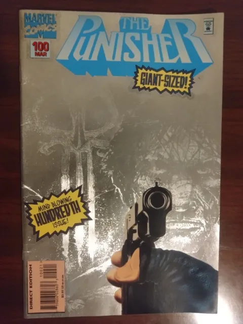 Marvel Comics #100 The Punisher Giant-Sized Foil Cover 1995 VF