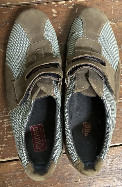 Munro Vintage Sneakers Flats Saddle Comfort Shoes Women’s 7 Beige Taupe Brown