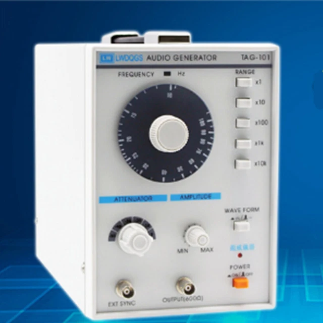 Low Frequency Audio Signal Generator Signal Source 10Hz-1MHz TAG-101 5W 110V
