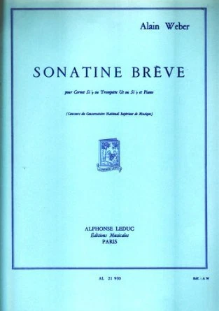Sonatine Brève pour Cornet Si b ou Trompette Ut ou Si b et Piano