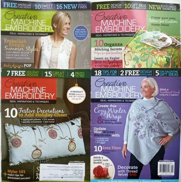 Revistas de bordado Creative Machine (8) 2005/2010/2011/2012