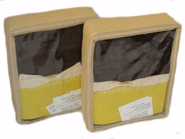 DRANSFIELD & ROSS Network Seal Brown STANDARD SHAMS SET OF 2 Neiman Marcus DRANSFIELD & ROSS Network Seal Brown STANDARD SHAMS SET OF 2 Neiman Marcus