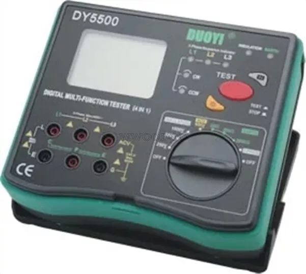 DY5500 DC1000V Digital Lcd Multi Earth Ground Resistance Tester Meter 0.01~20 wc